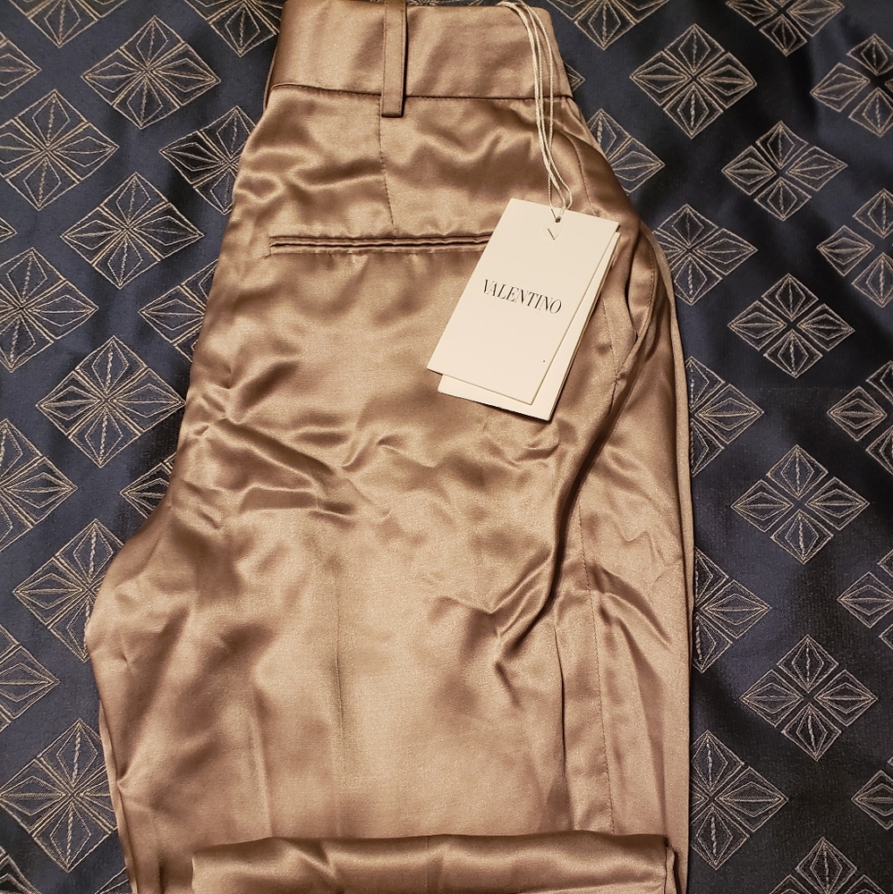 Valentino Tan long flared paints